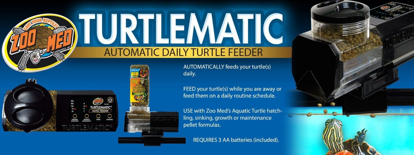 Zoo Med Turtlematic Automatic Daily Turtle Feeder Black 1ea