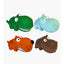 Multipet Latex Animals Dog Toy Assorted 1ea/3 in