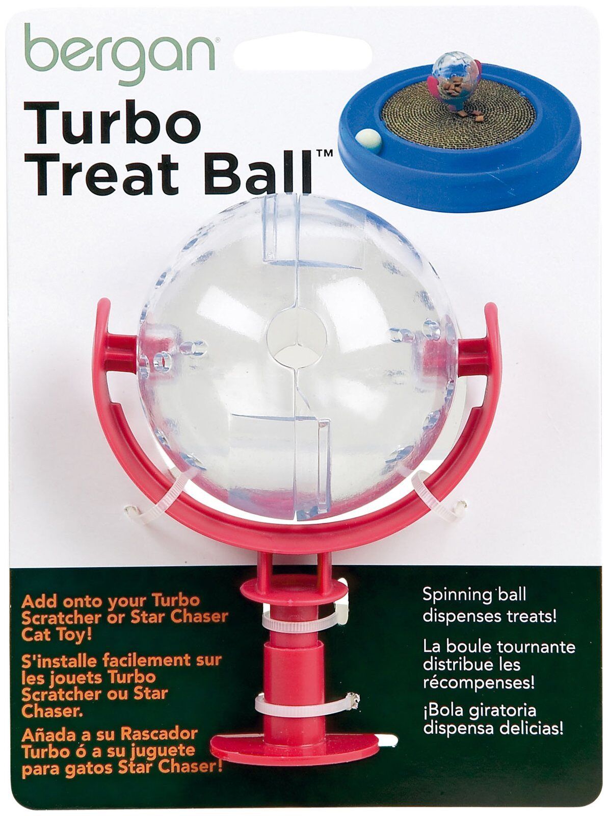 Coastal Bergan Turbo Treat Ball For Cats-1-Pk