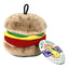 Aspen Hamburger with Squeakers Small Dog & Puppy Toy Multi-Color 1ea/MD