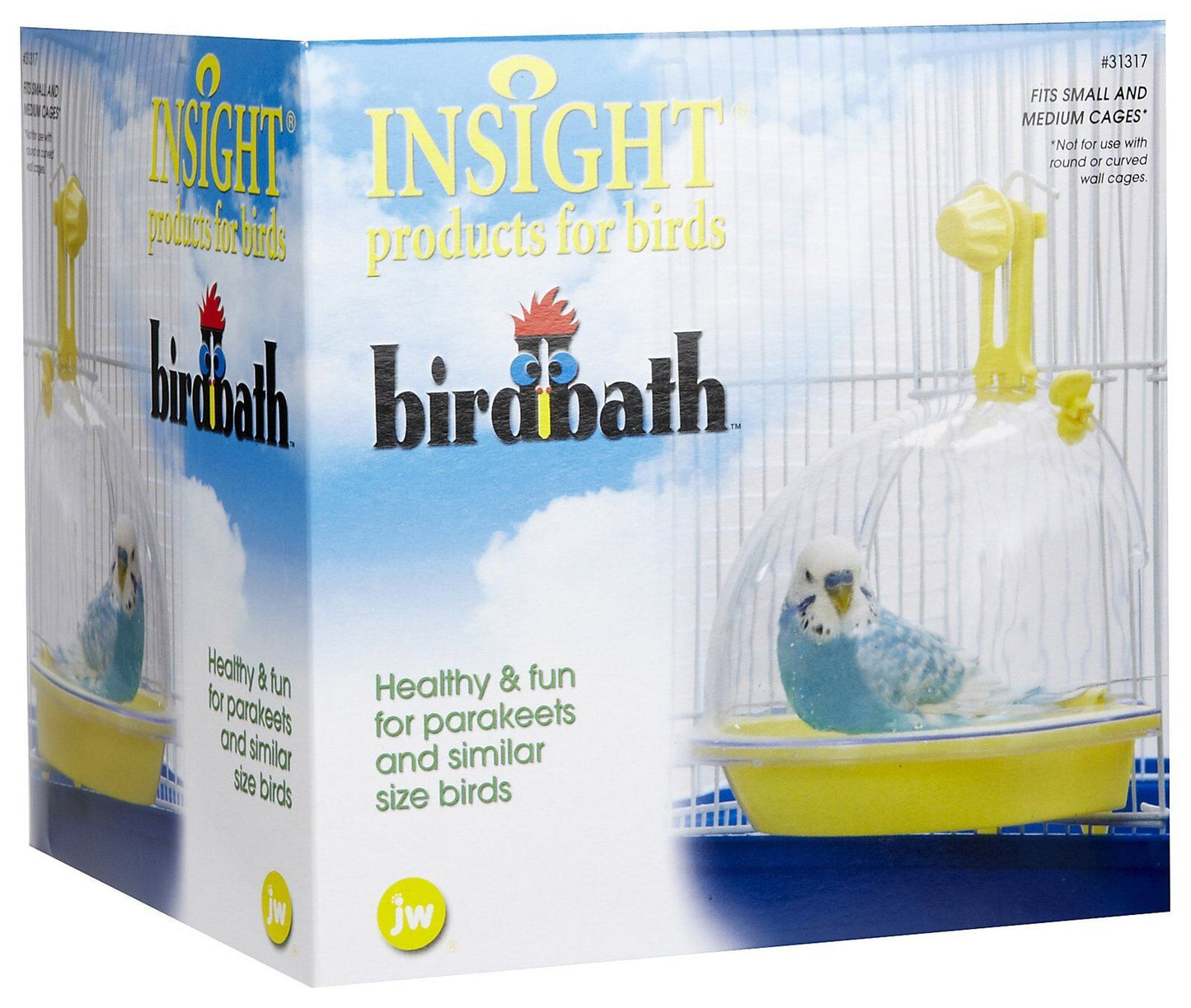 JW Pet Insight Bird Bath Assorted 1ea/One Size