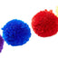 Spot Wool Pom Poms Cat Toy with Catnip Assorted 1.5 in 4 Pack