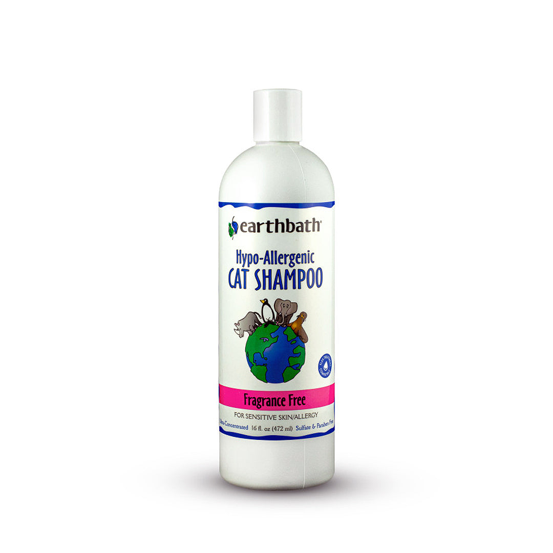 Earthbath Hypoallergenic Cat Shampoo, Fragrance Free 1ea/16 oz