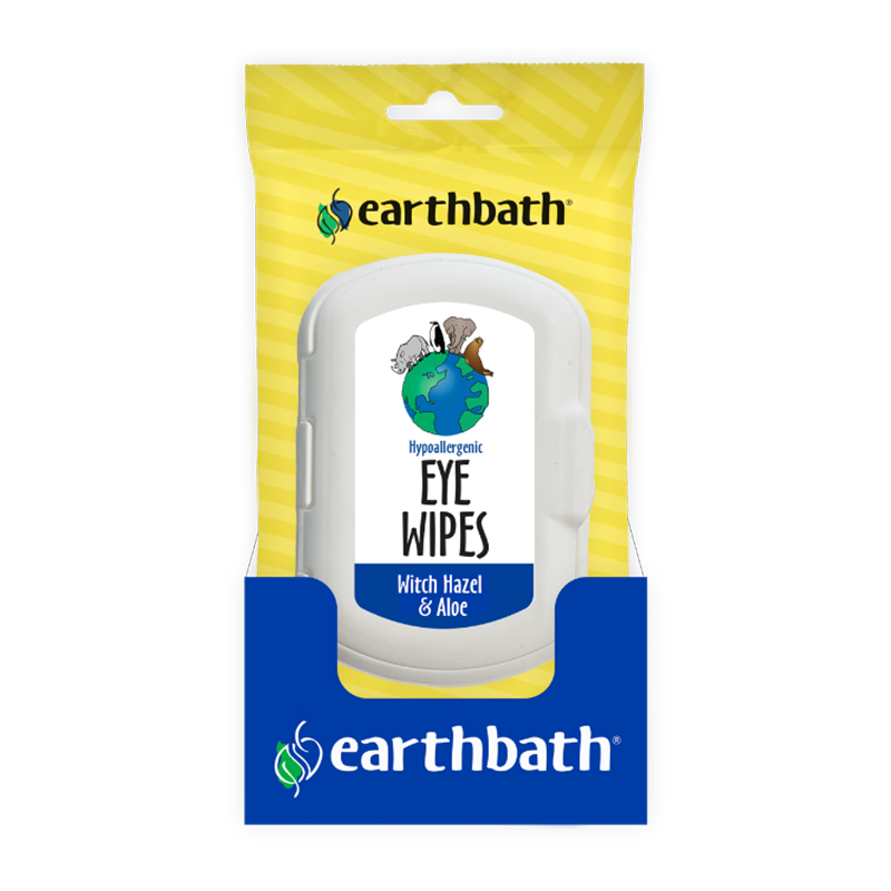 Earthbath Hypoallergenic Eye Wipes Counter Display 6ea/30 ct