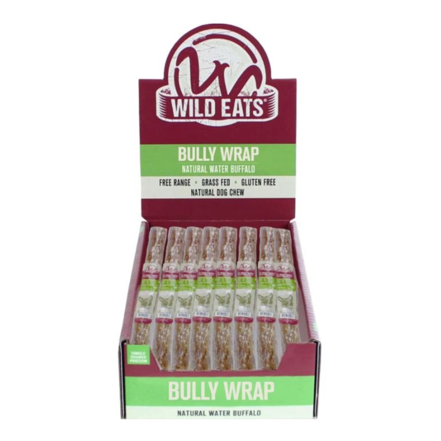 Wild Eats Water Buffalo Wrap Display Buffalo 11 In - 24 Pc