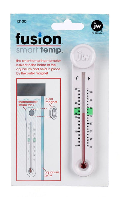 JW Pet Fusion Smart Temp Aquarium Thermometer White 1ea/One Size