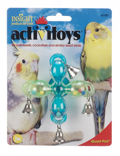 JW Pet ActiviToy Quad-Pod Bird Toy Multi-Color 1ea/SM/MD