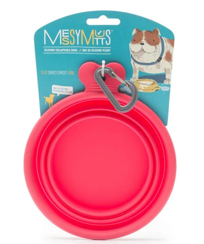 Messy Mutts Dog Collapsible Bowl Green 3 Cup