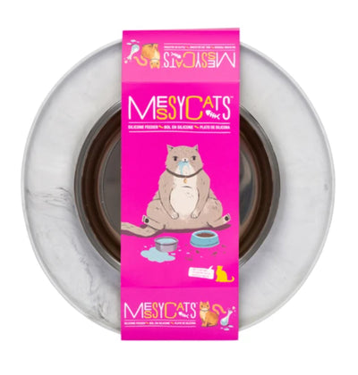 Messy Mutts Cat Feeder Silicone Marble