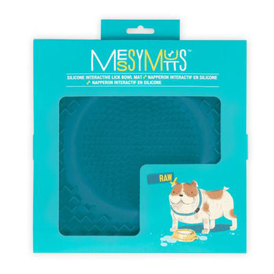 Messy Mutts Dog Theraputic Lickin Bowl Blue