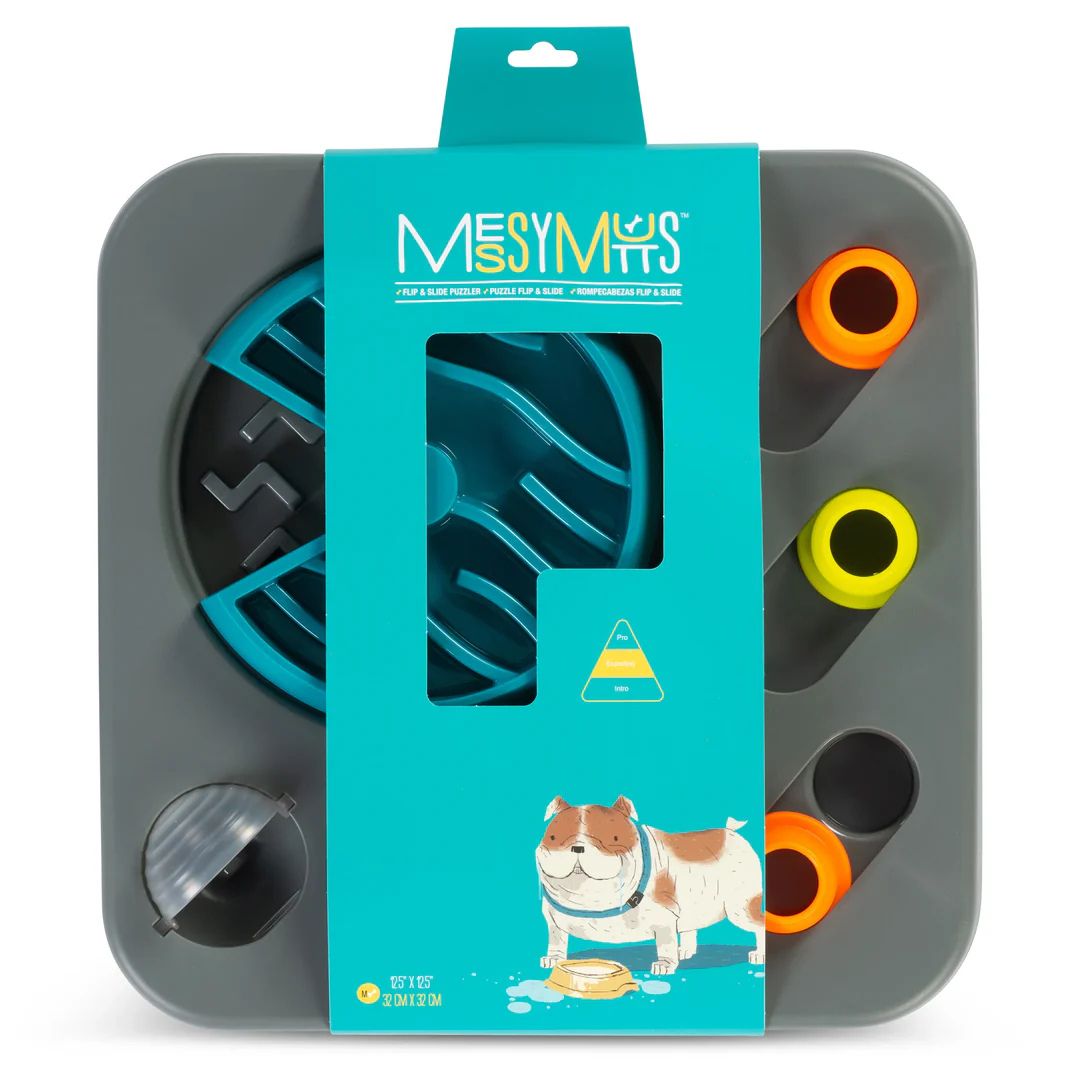 Messy Mutts Dog Interactive Puzzle Feeder Square Small