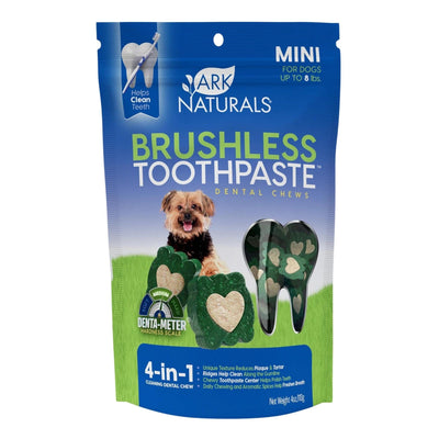 Ark Naturals Breath-Less Brushless Toothpaste Mini Dog & Cat Chews, 4-oz. Bag
