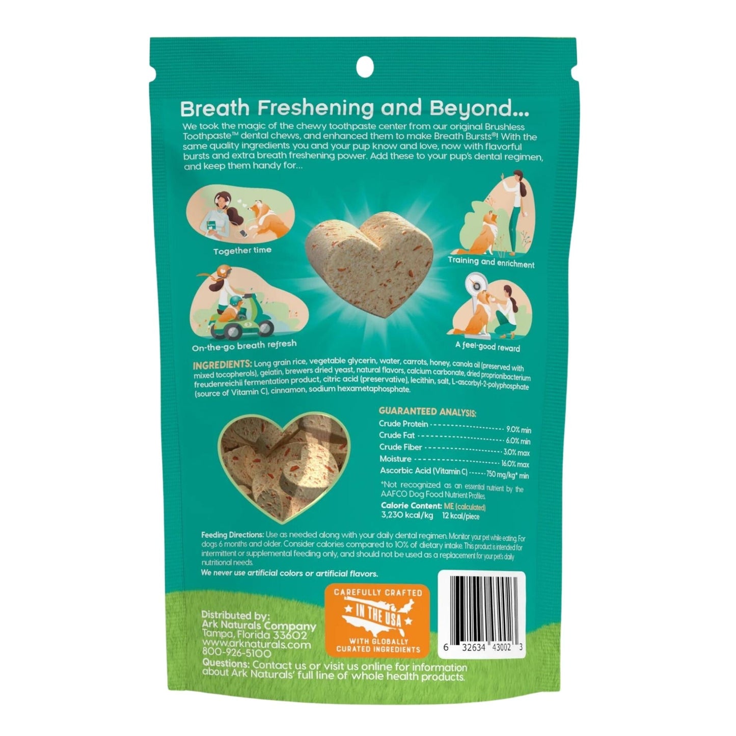 Ark Naturals Dog Breath Bursts Cinnamon Bits 4oz.