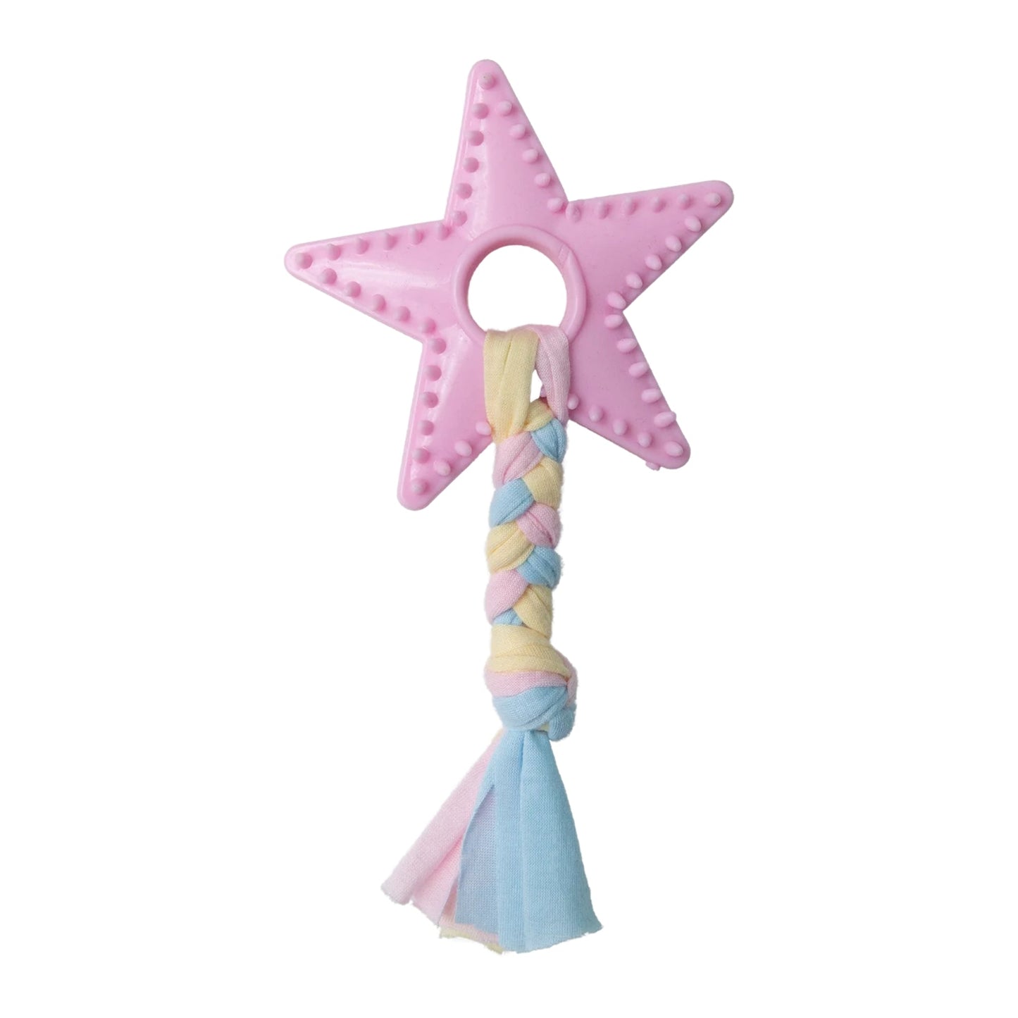 Snugarooz Lil Star Chew Eco TPR  Dog Toy Pink 7in.