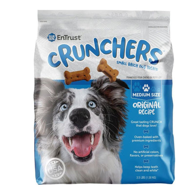 Blue Seal Entrust Crunchers Small Batch Dog Treats Original Medium - 3.5Lbs.