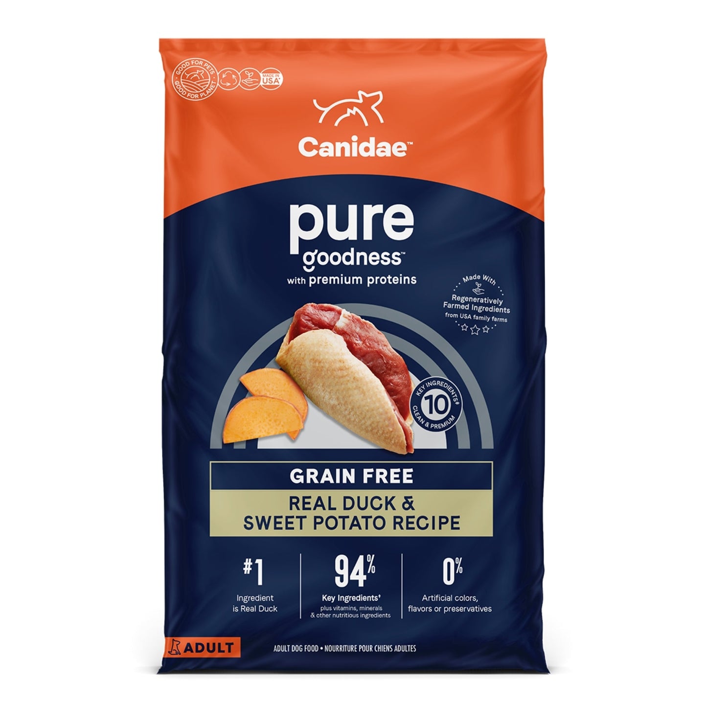 Pure Grain Free Dog Food Fresh Duck 22 Lb