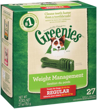 Greenies Weight Management Dog Dental Treats Regular 1ea/27 oz, 27 ct