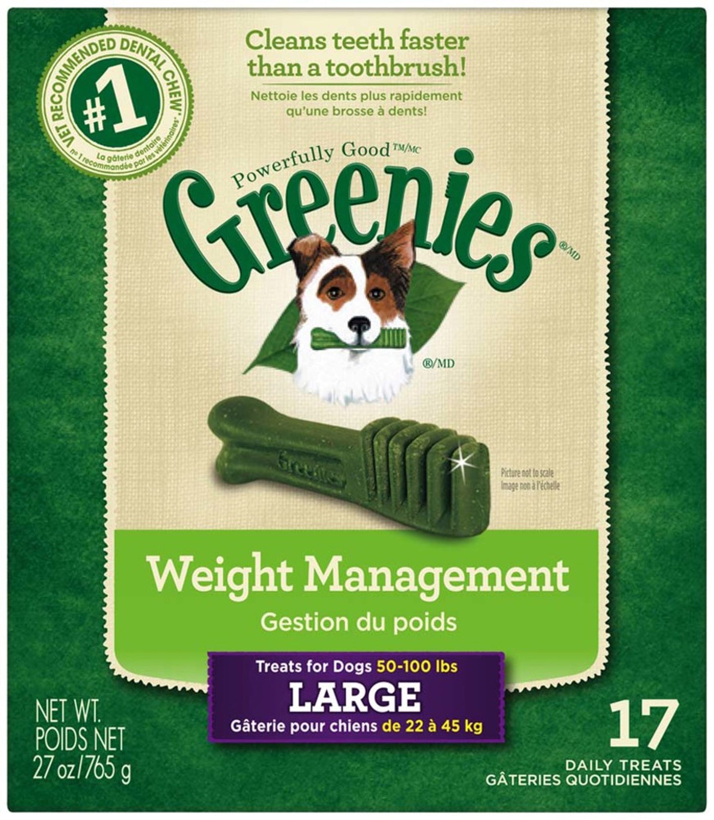 Greenies Weight Management Dog Dental Treats Large 1ea/27 oz, 17 ct