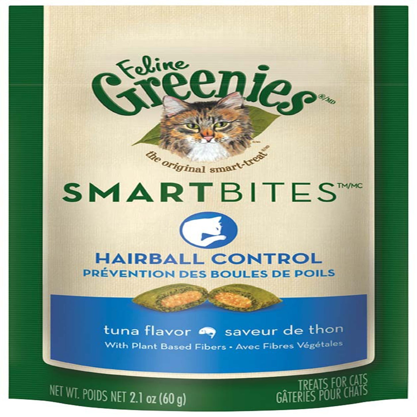 Greenies Feline SmartBites Healthy Indoor Cat Treats Tuna 1ea/2.1 oz