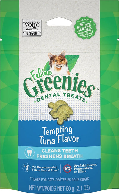 Greenies Feline Adult Cat Dental Treats Tempting Tuna 1ea/2.1 oz