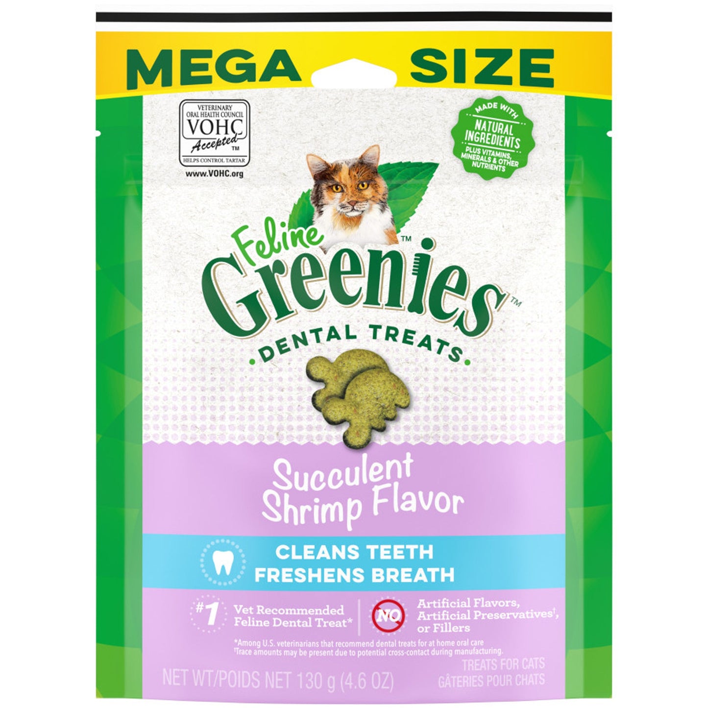 Greenies Feline Adult Cat Dental Treats Succulent Shrimp 1ea/2.1 oz