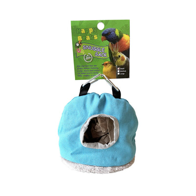 A & E Cages Happy Beaks Snuggle Sack Bird Hut Assorted  1ea/SM