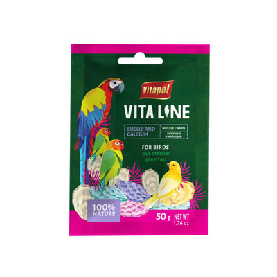 A & E Cages Vitapol Vita Line Shells & Calcium Bird Supplement 1ea/50 g