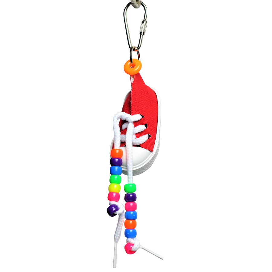 A and E Cages Happy Beaks Sneakers Bird Toy One Size