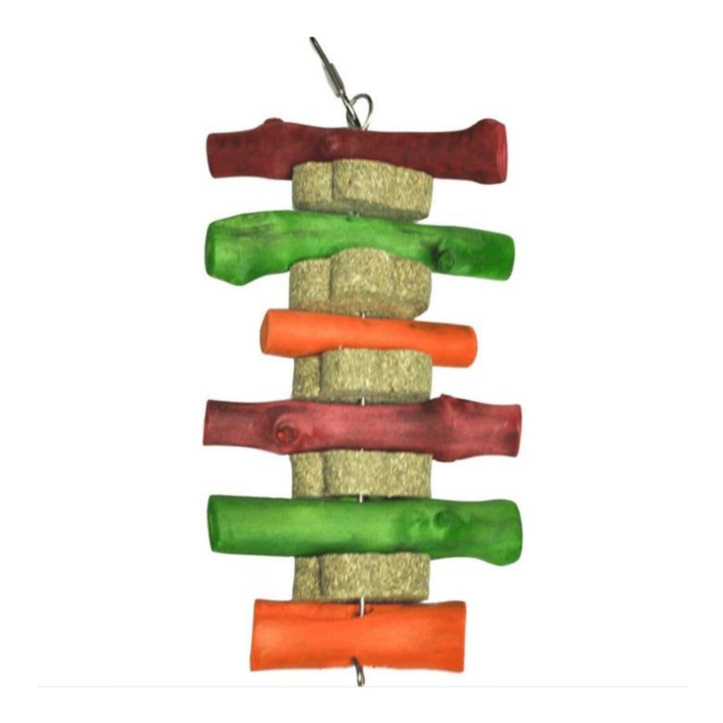 A & E Nibbles-Timothy-Hay-Stack-Chews-with--Wood-Sticks-Small