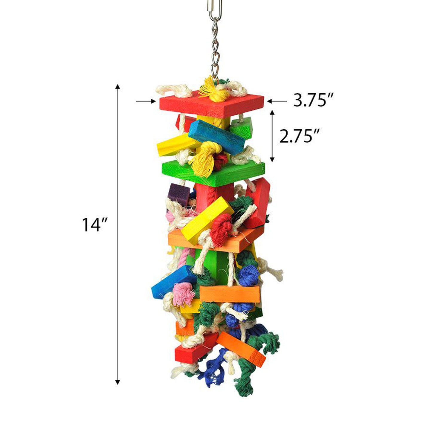 A and E Cages Happy Beaks The Cluster Blocks Bird Toy MD