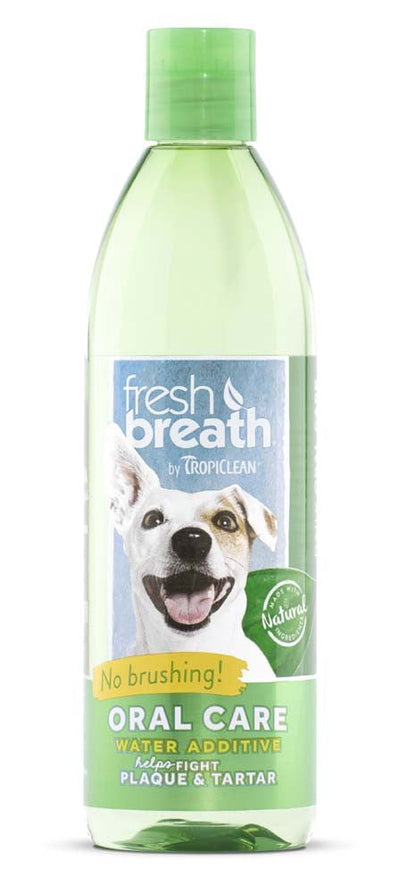 TropiClean Fresh Breath Oral Care Water Additive for Dogs 1ea/16 fl oz