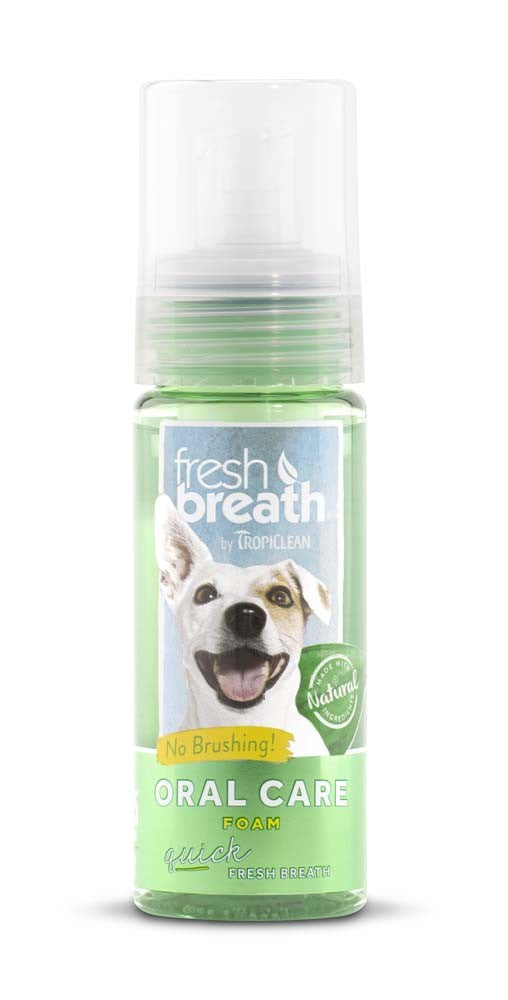 TropiClean Fresh Breath Mint Foam for Dogs 1ea/4.5 oz