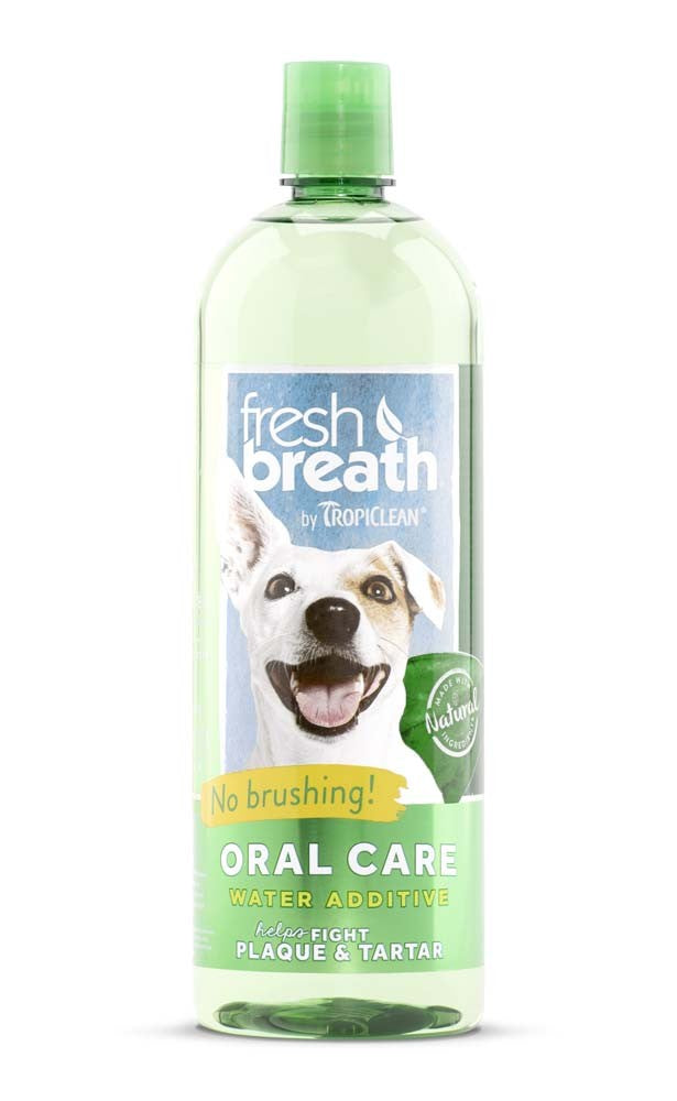 TropiClean Fresh Breath Oral Care Water Additive for Dogs 1ea/33.8 fl oz