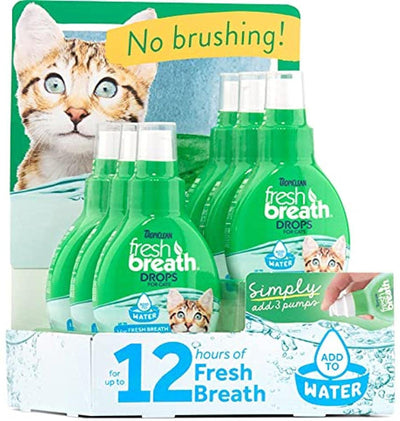 TropiClean Fresh Breath Drops for Dogs Display 1ea/6 Piece