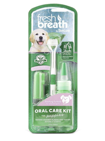 TropiClean Fresh Breath Oral Care Kit for Dogs 1ea/Puppy