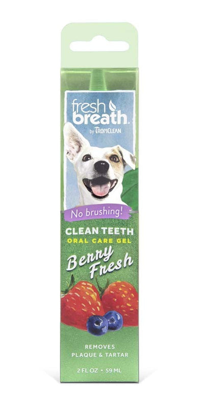 TropiClean Fresh Breath Berry Clean Teeth Oral Care Gel For Dogs 1ea/2 oz