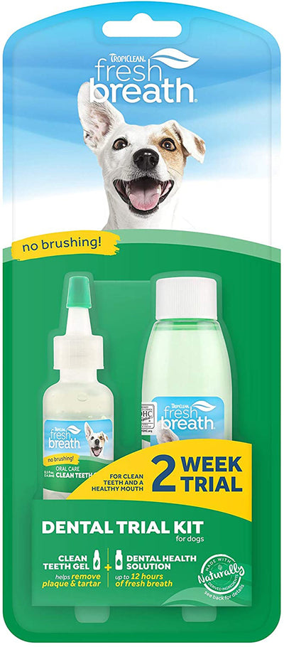 TropiClean Fresh Breath Dental Trial Kit for Dogs 1ea