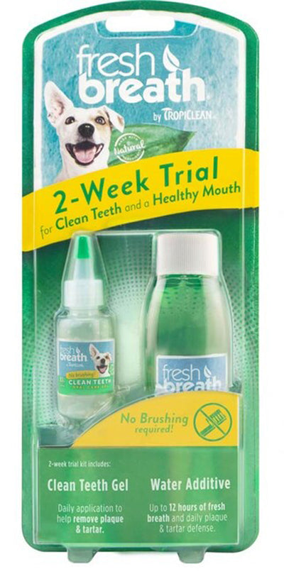 TropiClean Fresh Breath Dental Trial Kit Counter Display 1ea