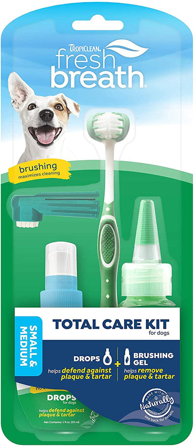 TropiClean Fresh Breath Total Care Kit for Dogs 1ea/SM