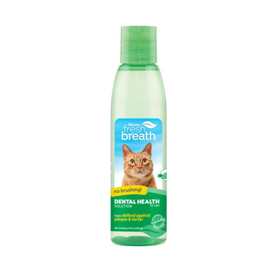 TropiClean Fresh Breath Dental Health Solution for Cats 1ea/8oz.