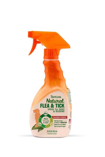 TropiClean Natural Flea & Tick Dog & Bedding Spray 1ea/16 fl oz