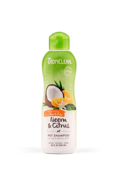 TropiClean Neem & Citrus Flea & Tick Relief Shampoo for Dogs 1ea/20 fl oz