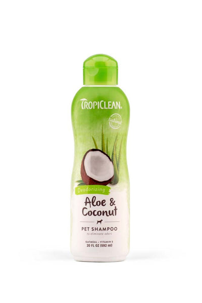 TropiClean Aloe & Coconut Deodorizing Shampoo for Pets 1ea/20 fl oz