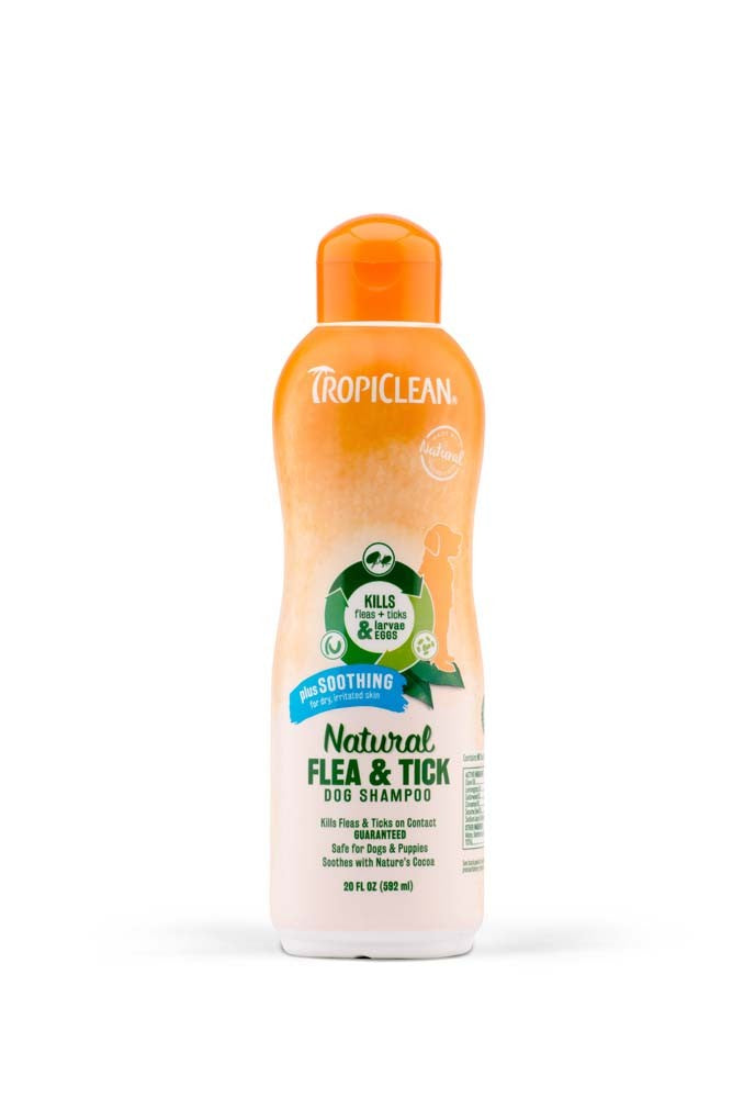 TropiClean Natural Flea & Tick Soothing Shampoo for Dogs 1ea/20 fl oz