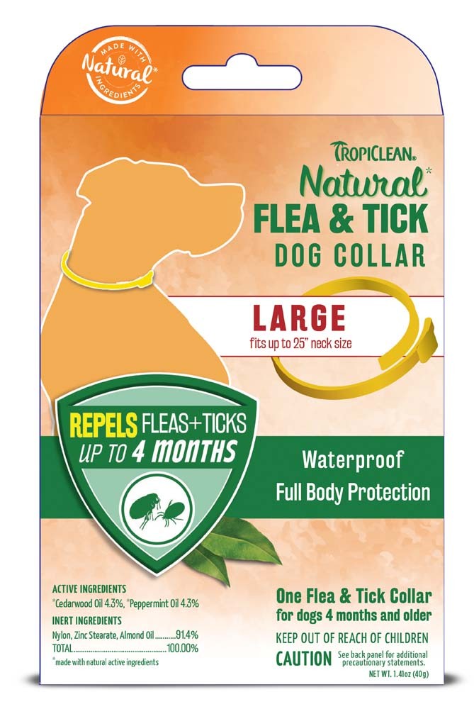 TropiClean Natural Flea & Tick Repellent Dog Collar 1ea/LG