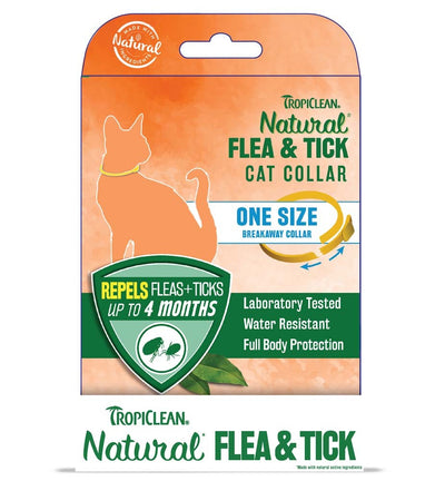 TropiClean Natural Flea & Tick Cat Collar Counter Display 1ea/One Size, 6 pk