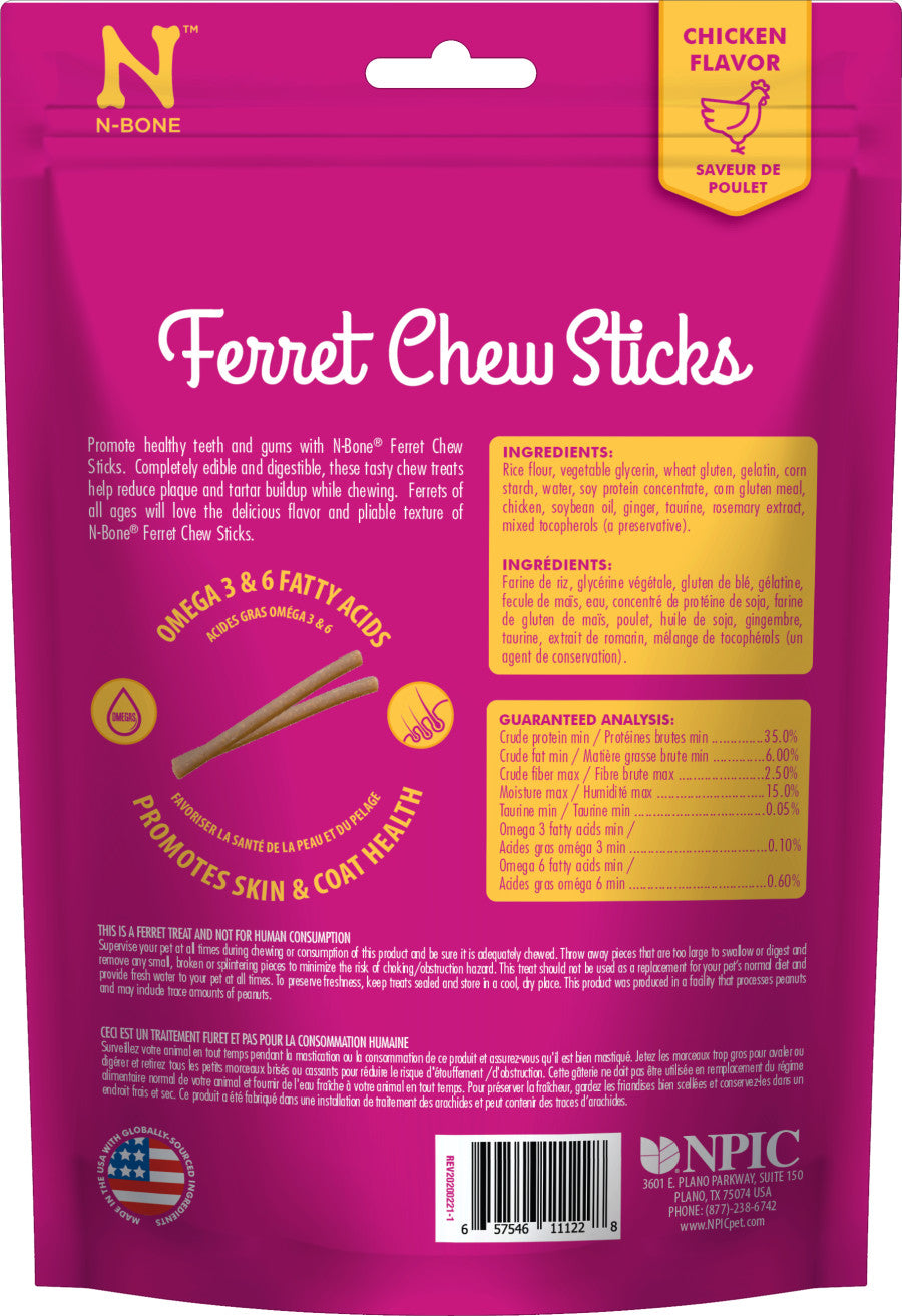 N-Bone Ferret Chew Sticks Chicken 1ea/1.87 oz