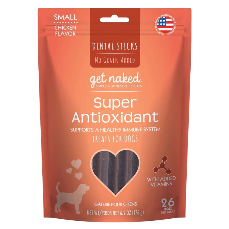 Get Naked Super Antioxidant Grain-Free Dental Stick Dog Treats Chicken 1ea/6.2 oz, SM