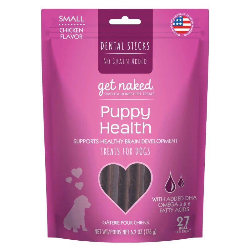 Get Naked Puppy Health Grain-Free Dental Stick Dog Treats Chicken 1ea/6.2 oz, SM
