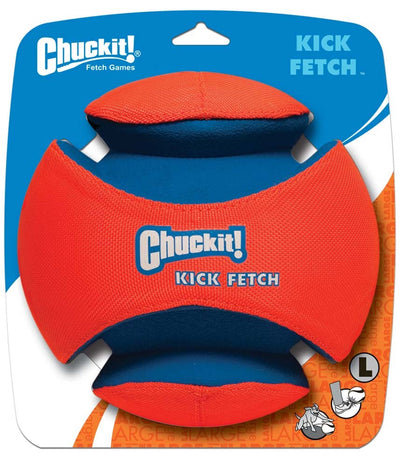 Chuckit! Kick Fetch Ball Dog Toy Blue/Orange 1ea/LG